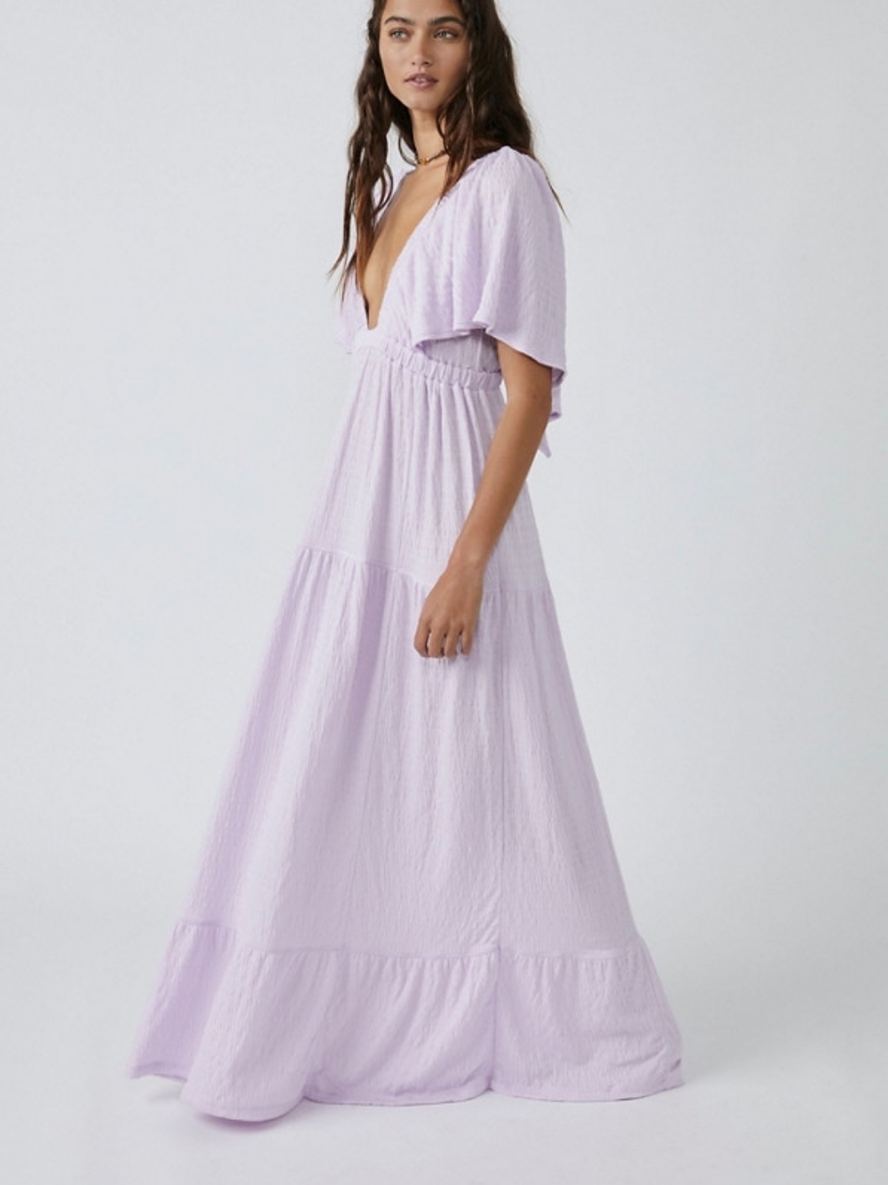 Free People Lavender Lilac Maxi Dress - Picture 3 of 10